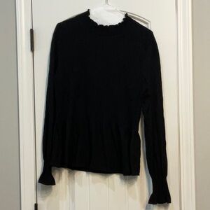 Karlie Black Textured Top